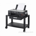 carrinho de monitor de plástico de escritório para impressora com gaveta